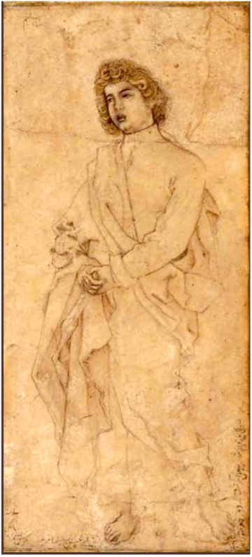 Abu’l-Hasan’s copy of Dürer’s 'St John The Evangelist', 1600-1.